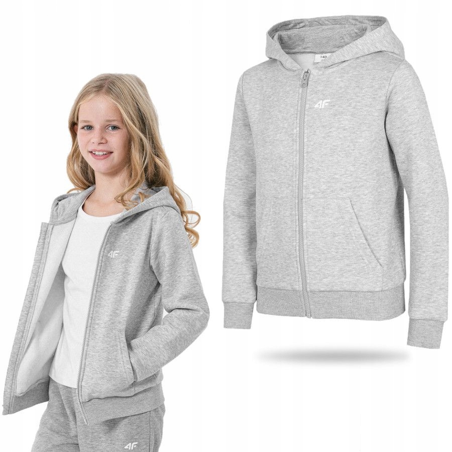 

Bluza Dziewczęca 4F Dziecięca Sportowa Dresowa