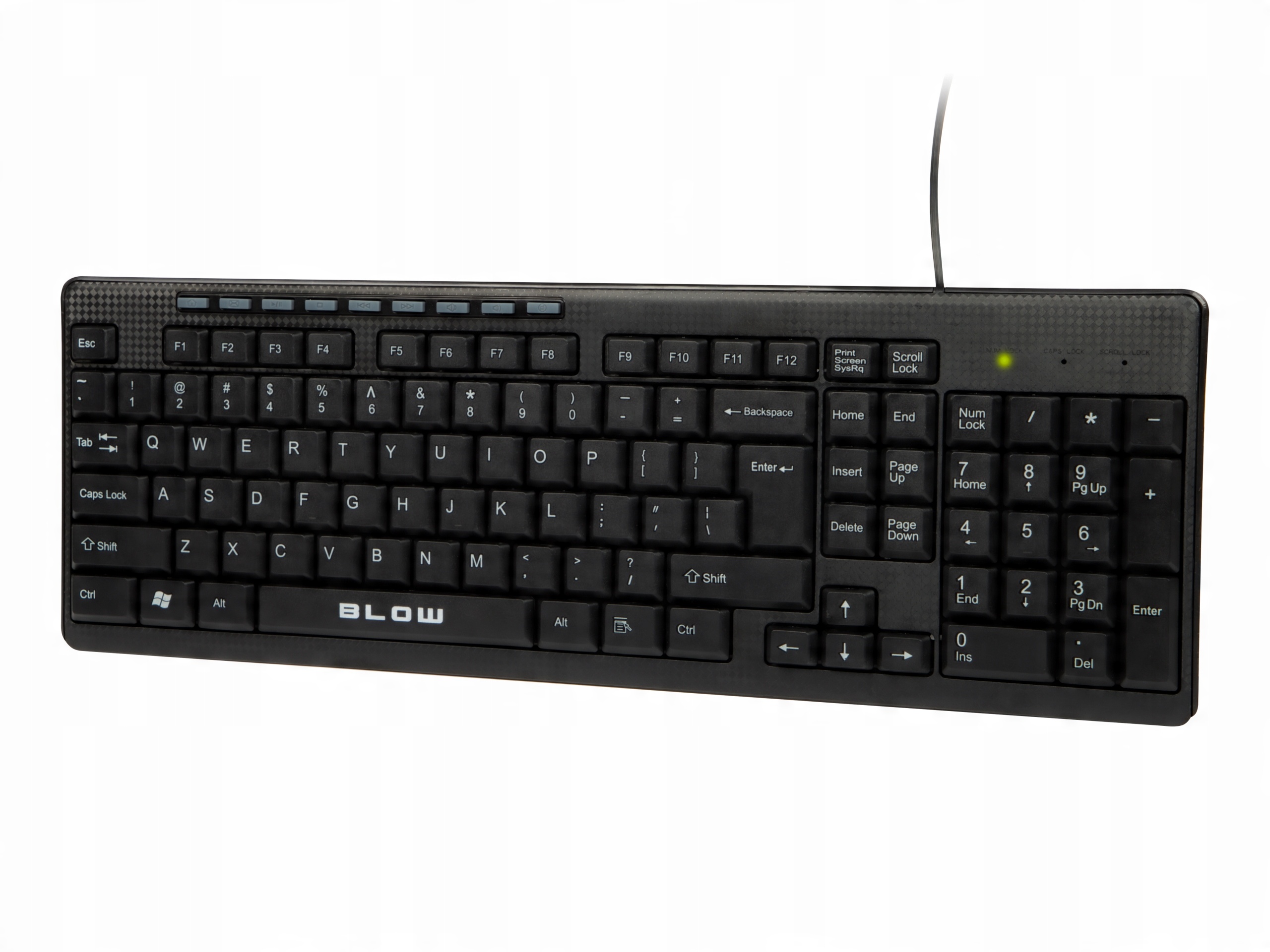 

Klawiatura przewodowa Usb multimedialna Qwerty