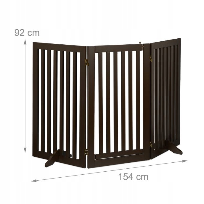 Barierka na drzwi, kominek, schody Relaxdays odcienie brązu i beżu