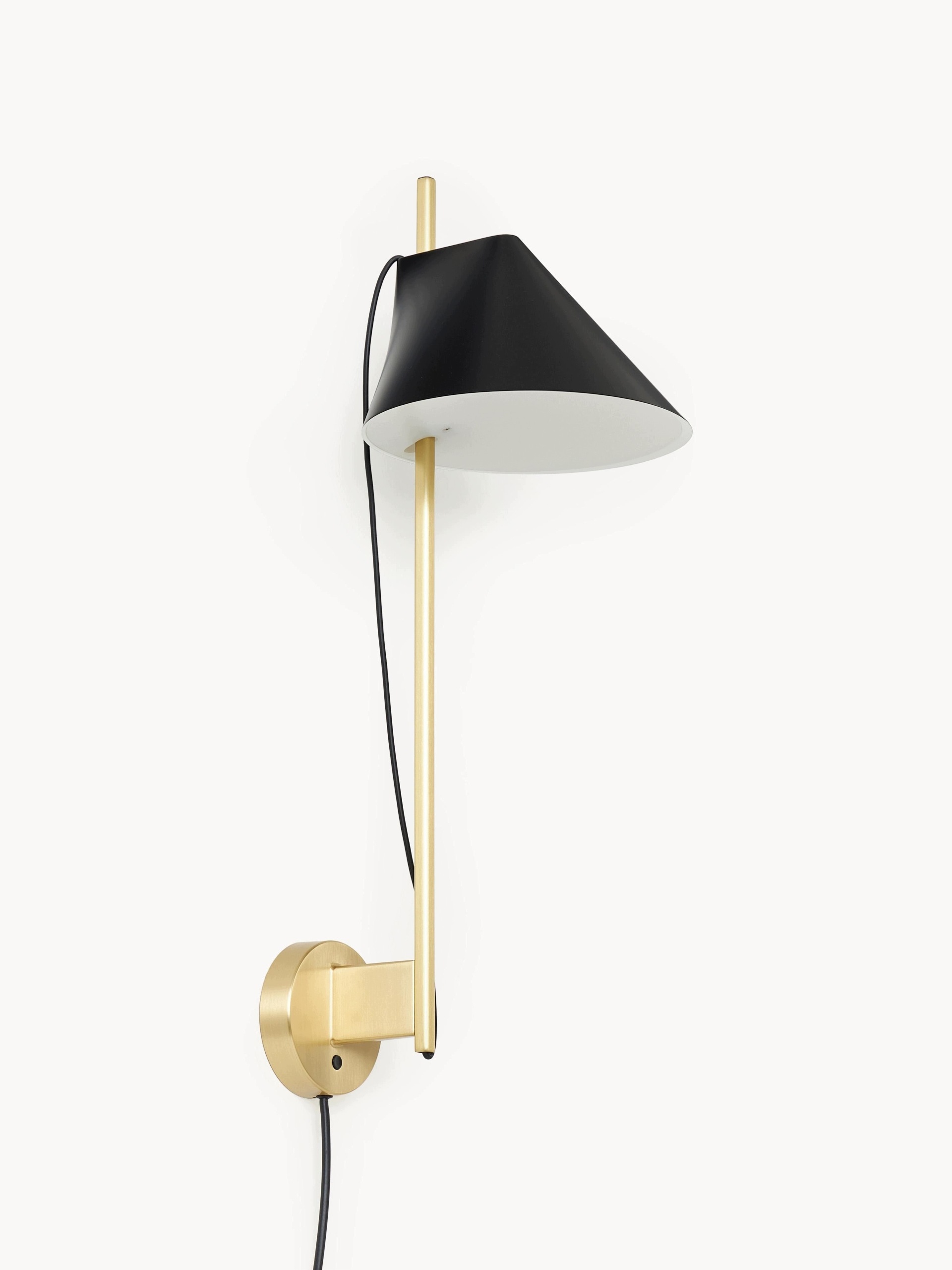 Louis Poulsen Yuh Lampa Ścienna Yuh Mosiężno-Czarna W 30 x H 63 cm