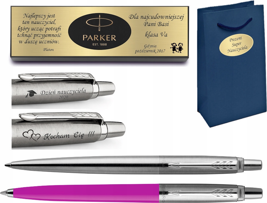 Parker Jotter zestaw długopisów Tabliczka Grawer