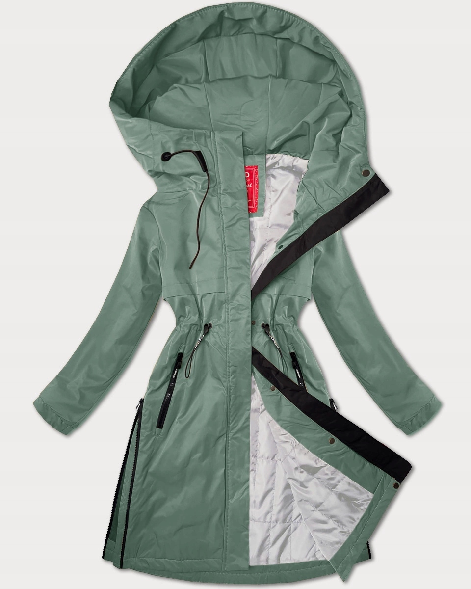Parka Bunda S Kapucí 24592 J. Zelená M (38)