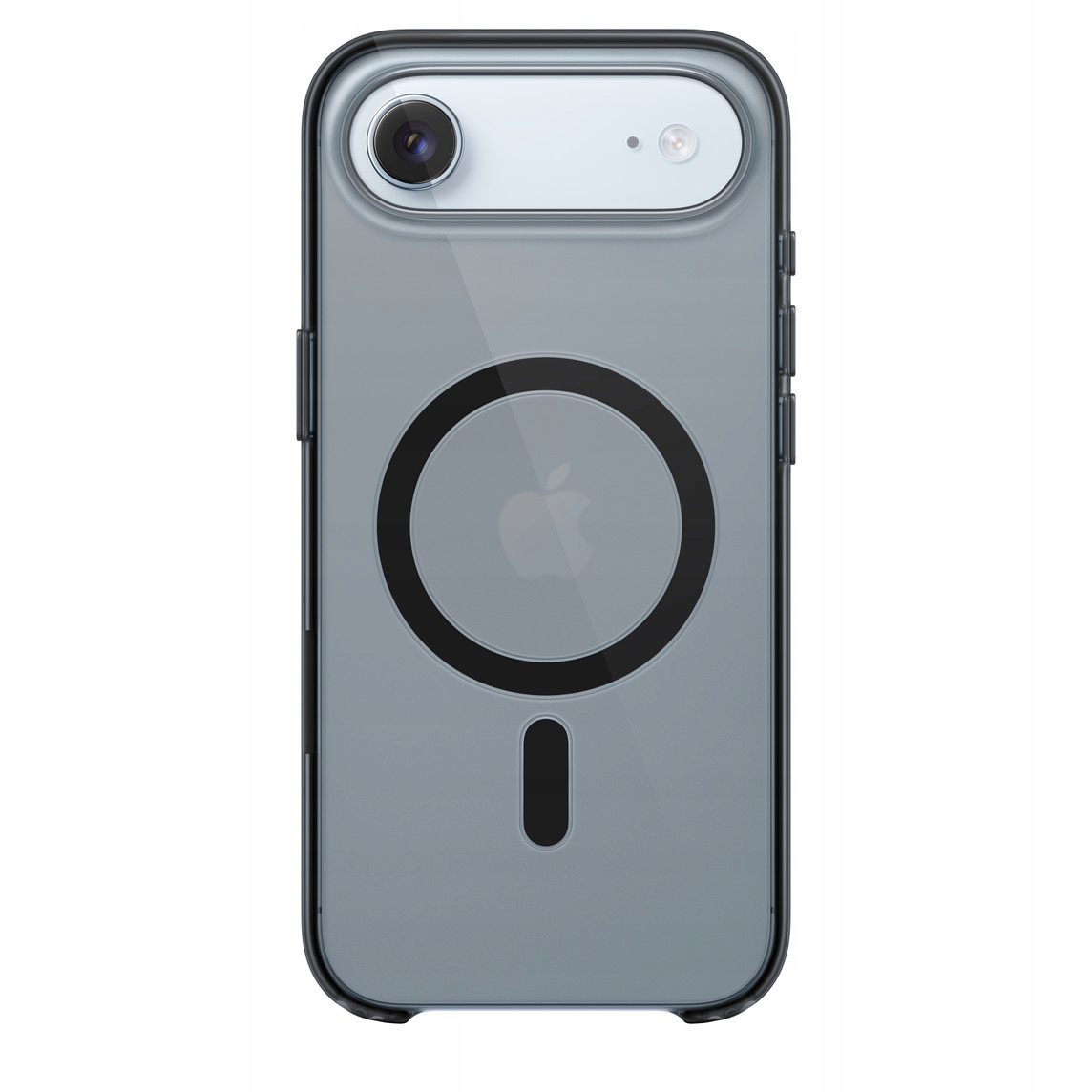 Průhledné magnetické pouzdro Shadow pro iPhone 17 Air, barva mrazivě šedá