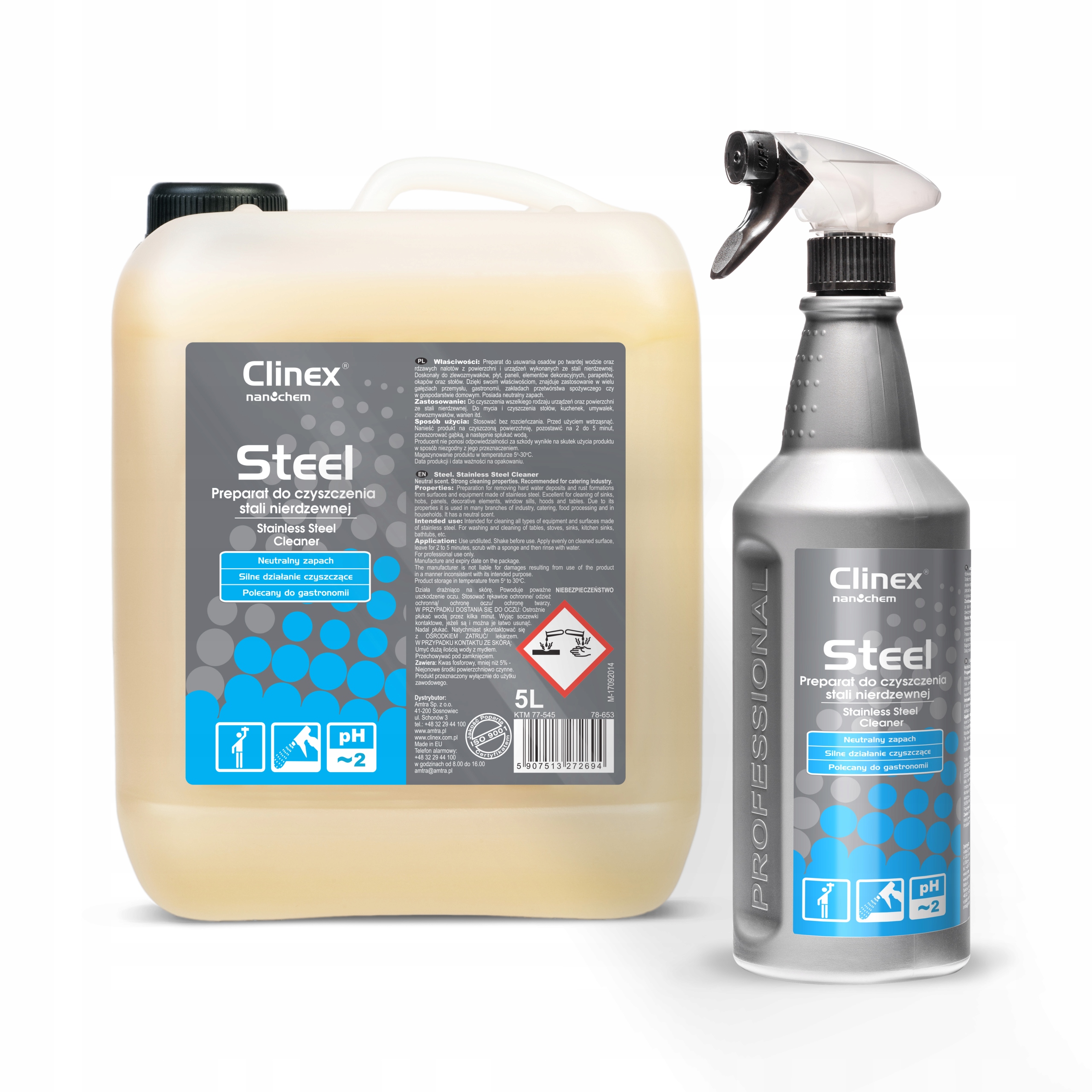 

Clinex Steel Czyszczenie stali nierdzewnej 5l
