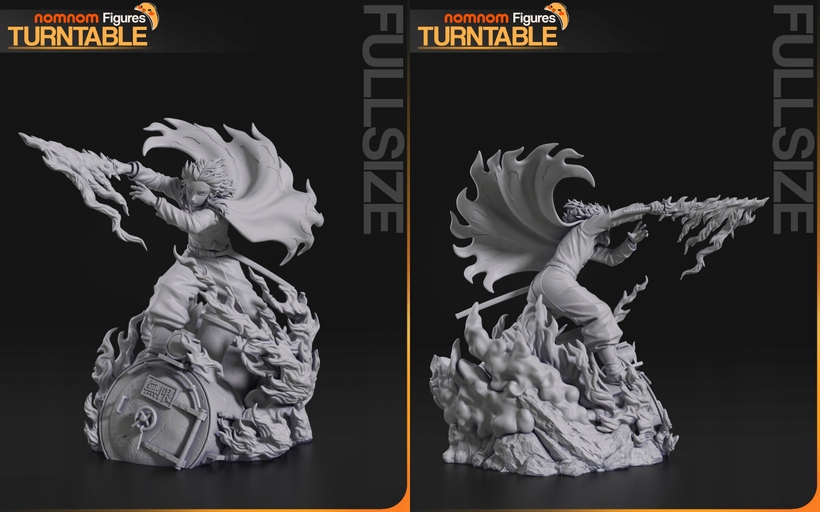 Figurka Rengoku s Demon Slayer NomNom Figures 3D tisk 14K Dárek
