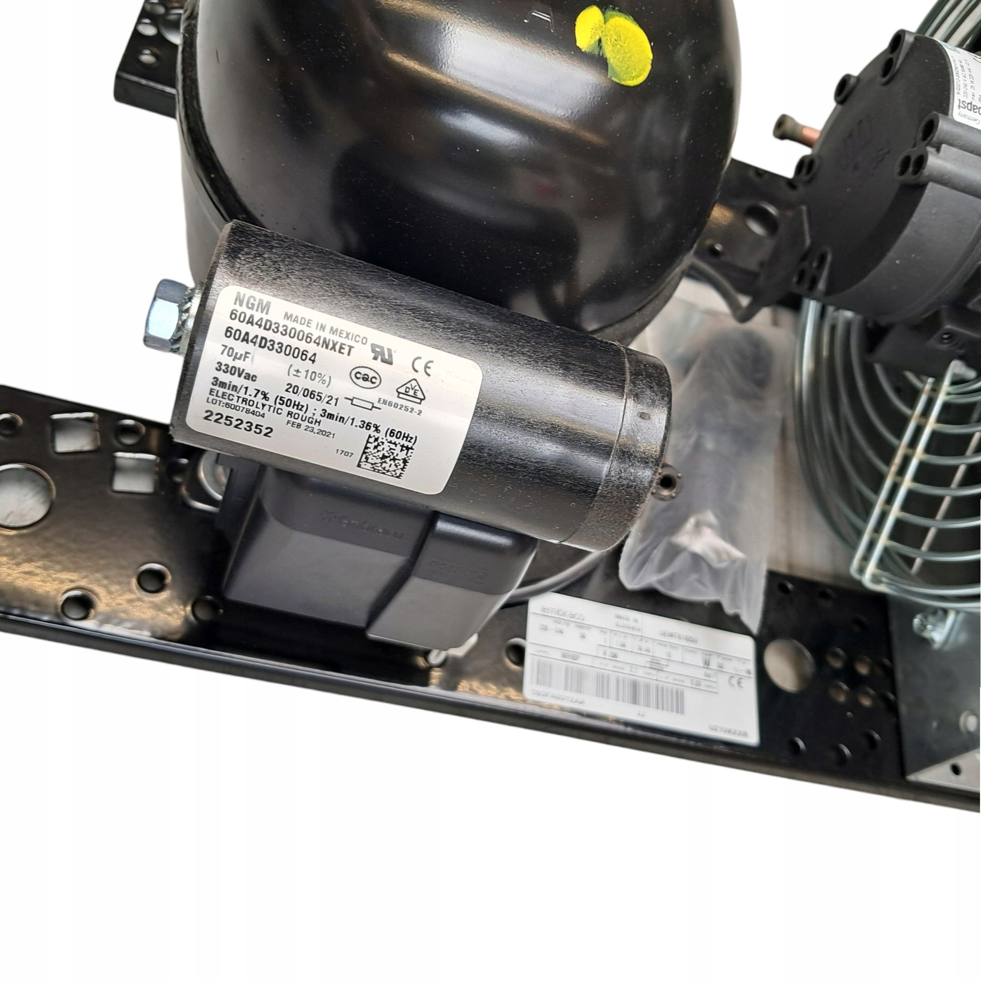 Agregat chłodniczy skraplający Embraco Aspera UEMT6165U R290 Model UEMT6165U