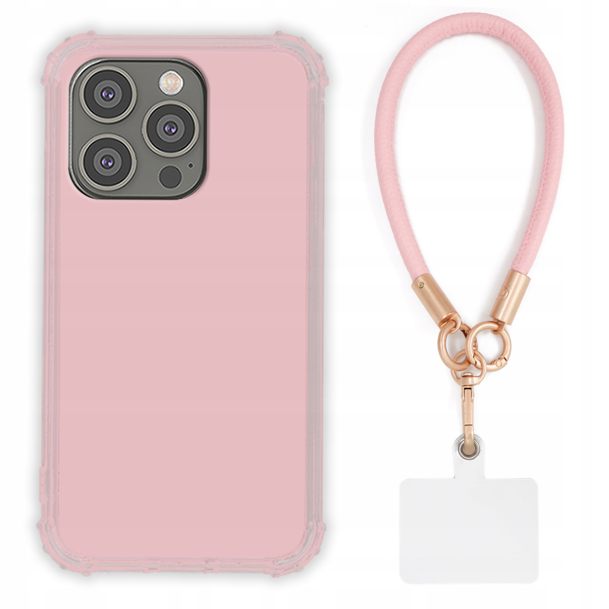 Puzdro Pre Iphone 15 Pro Case Antishock Pinky Ružové Vodítko Sada Odolné