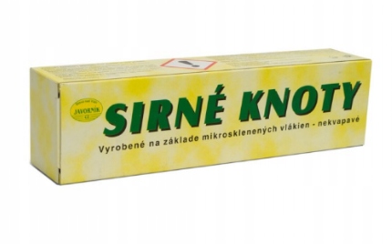 

Knoty siarkowe-siarka w postaci papierowych pasków