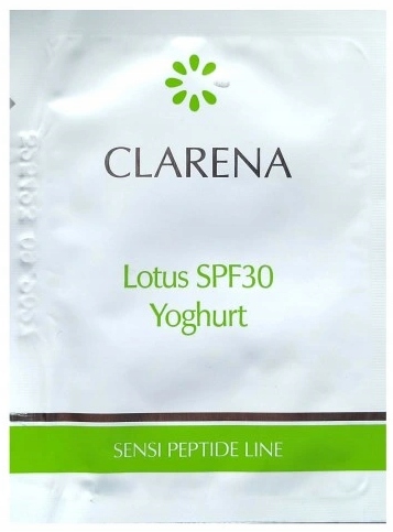 Clarena Lotus Yoghurt 3 ml krem do opalania z SPF 30
