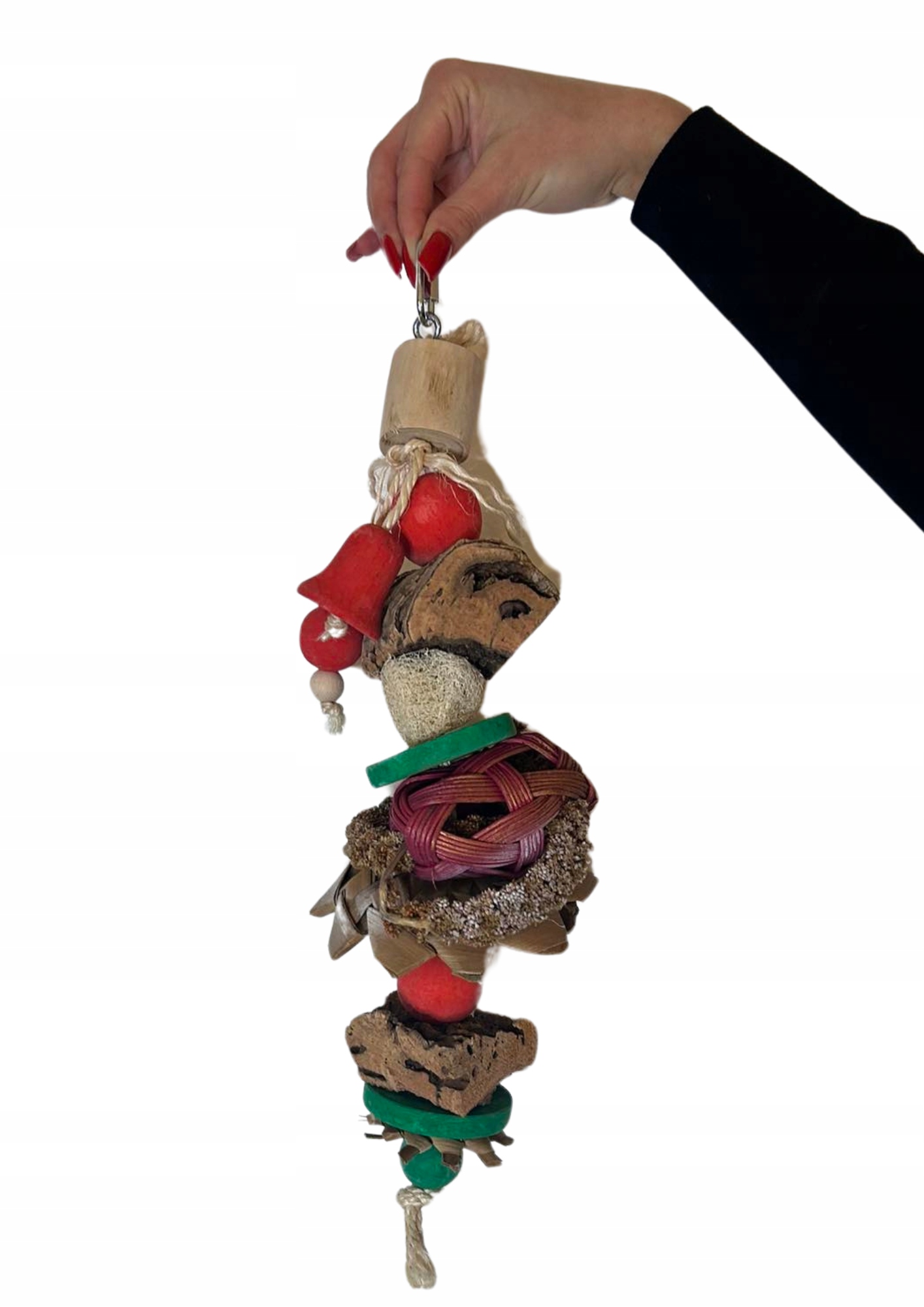 Levně Red & Green – Hračka pro střední a velké papoušky