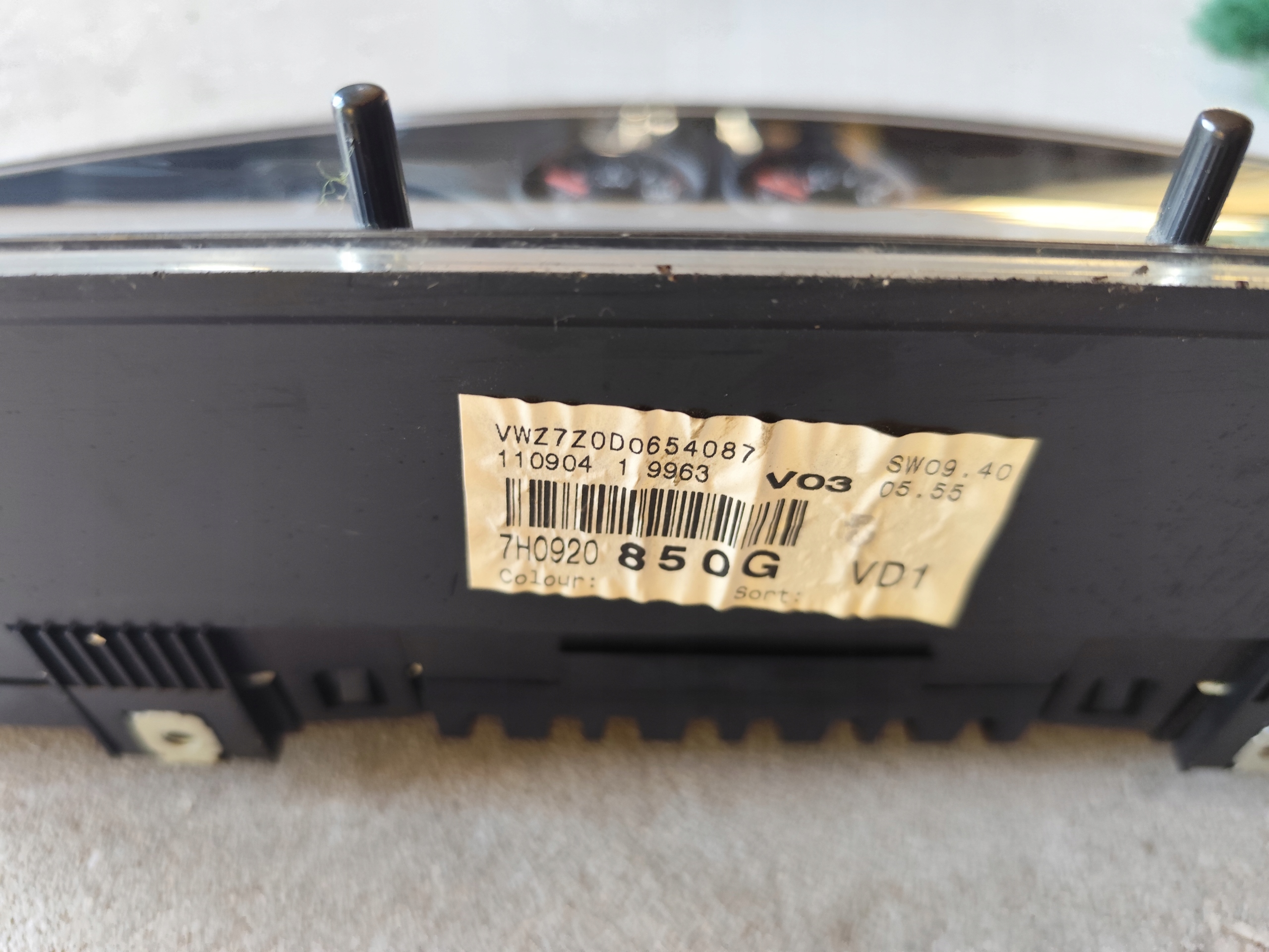 dials clock dials predkosciomierz VW T5 7H0920850G