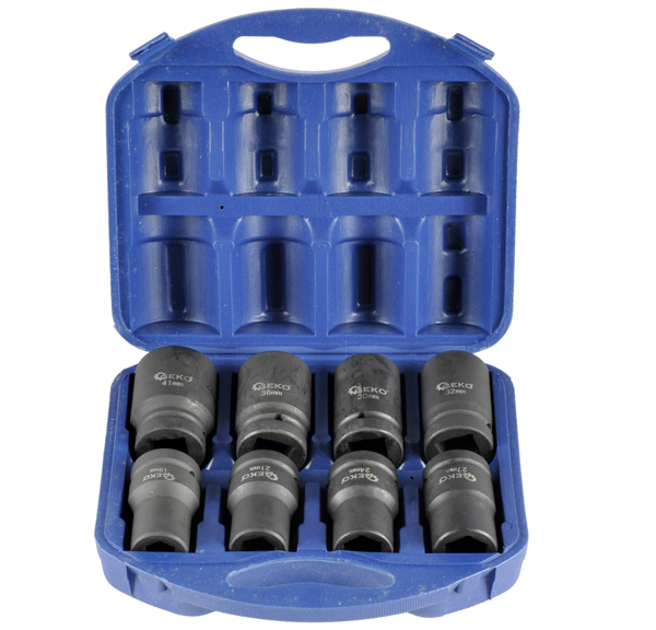 NASADKI UDAROWE 1" ZESTAW NASADEK 8SZT 19-41 Marka Geko