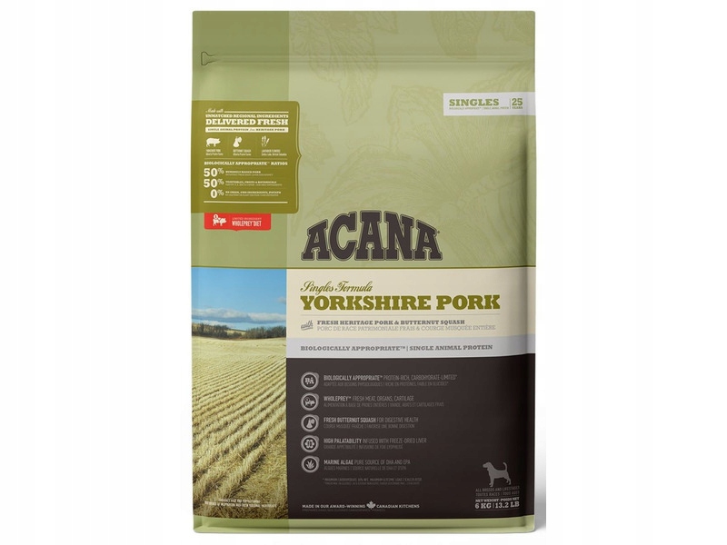 Karma dla psa Acana Yorkshire Pork 6 kg