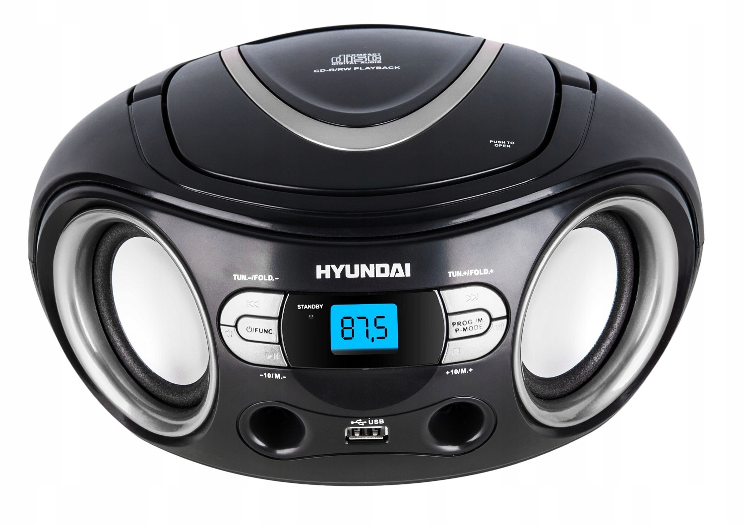 Boombox RADIO Z CD HYUNDAI MP3 USB RADIOODTWARZACZ Zasilanie sieciowo-bateryjne