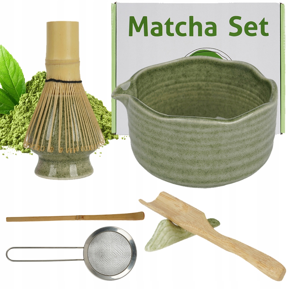 7V1 Kompletní Sada Na Čaj Matcha Keramická Elegantní Dárek