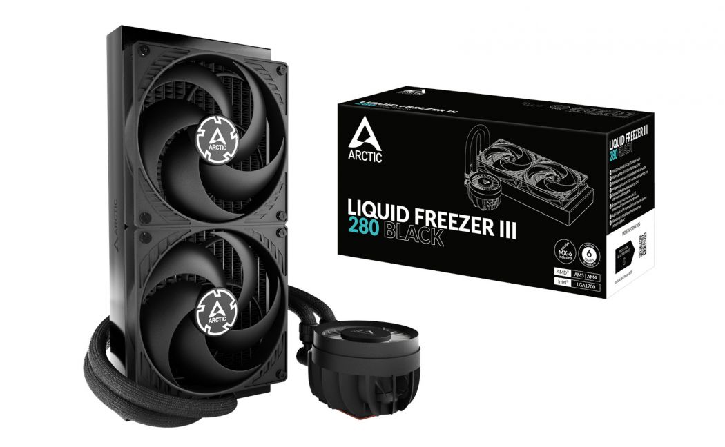 Kvapalinové Aio chladenie Arctic Liquid Freezer III 280 Black