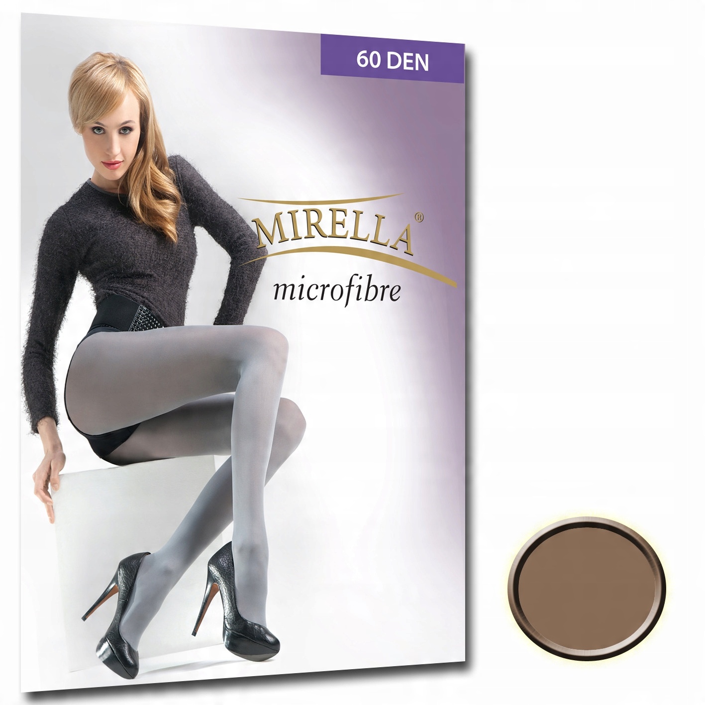 

Mirella Rajstopy microfibra 60 den 4/XL Capucino