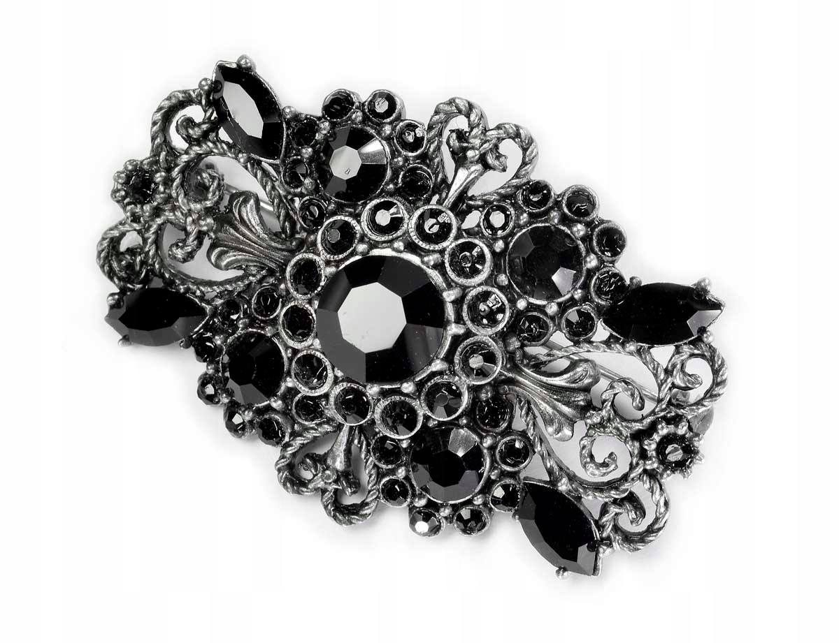 

broszka vintage kryształowa Swarovski różne kolory