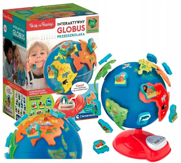 MÓJ PIERWSZY GLOBUS PRZEDSZKOLAKA DZIECKA INTERAKTYWNY PREZENT CLEMENTONI Kod producenta 50757
