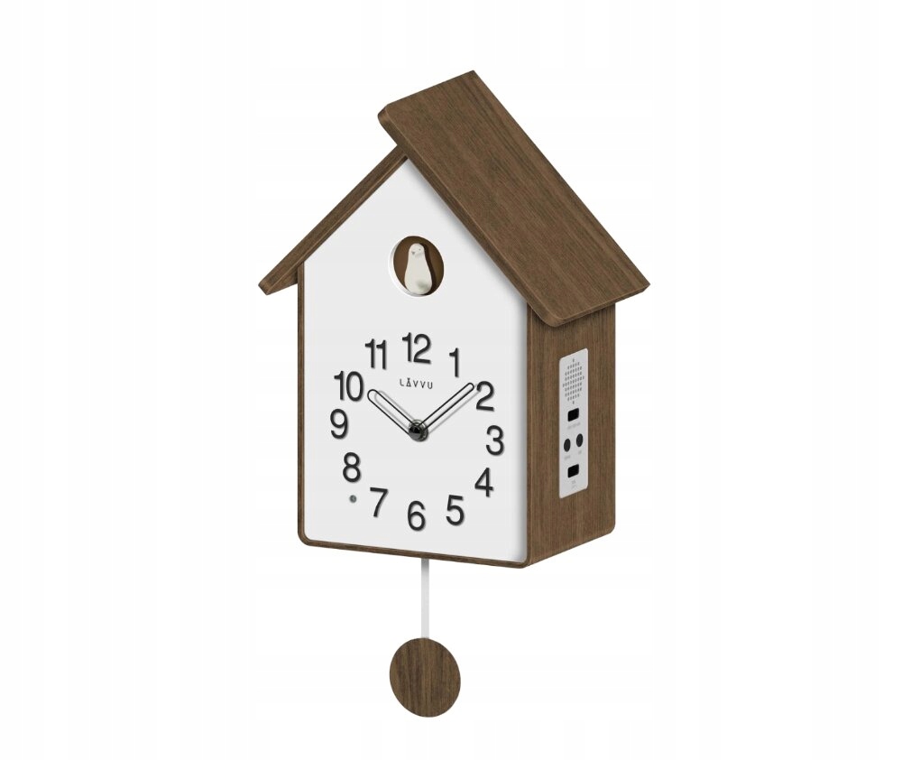 Drevené kukučkové hodiny so svetelným senzorom Lavvu Cuckoo LCT4020