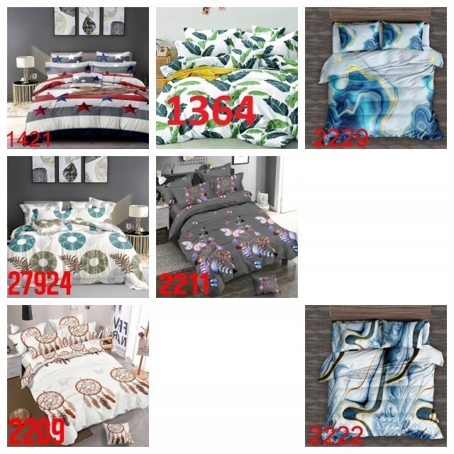 KOMPLET POŚCIELI 200x220 ELEGANCKA POŚCIEL 3D Szerokość poszewki na kołdrę 220 cm