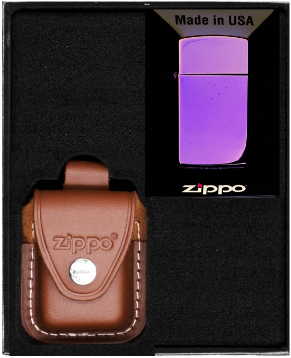 Zestaw Zippo Zapalniczka Saphire Slim High Polish prezentowy*nr2