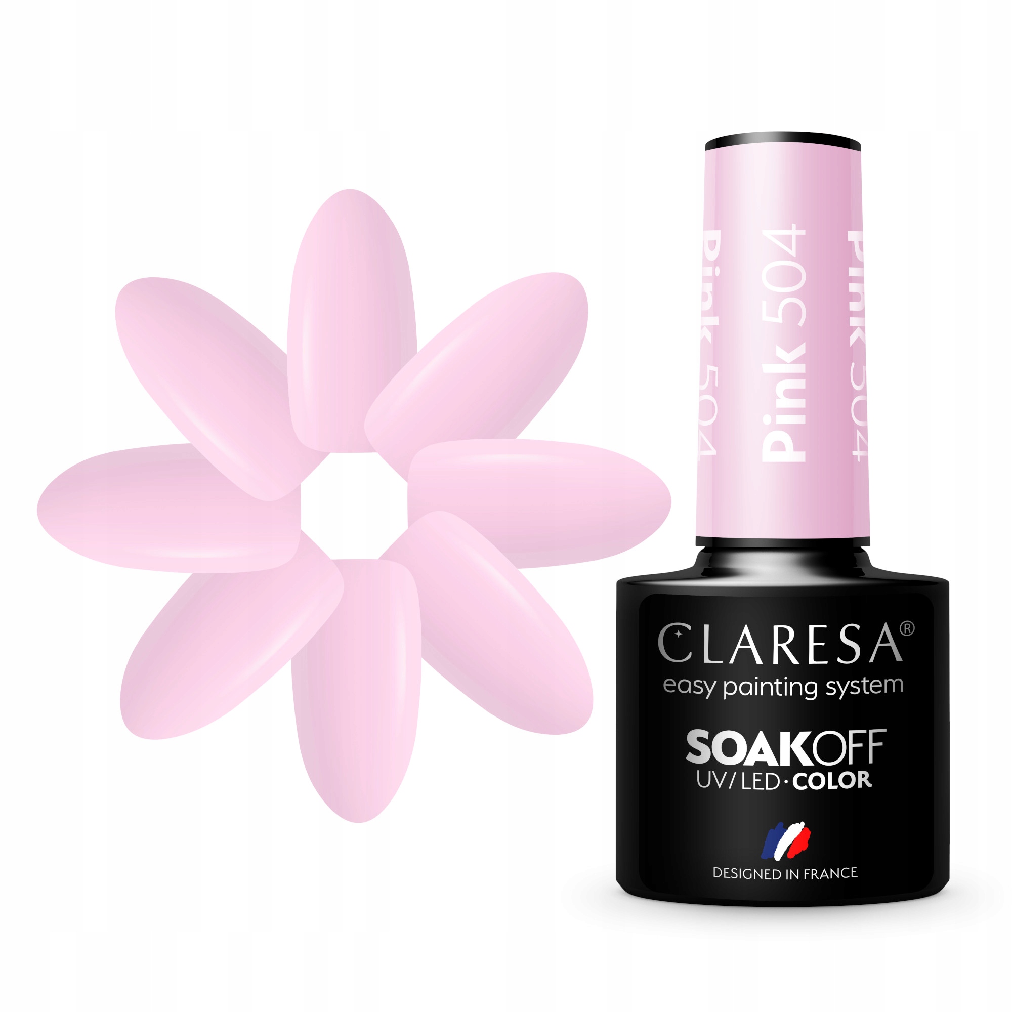 

Claresa Różowy Lakier Hybrydowy Pink 504 5ml