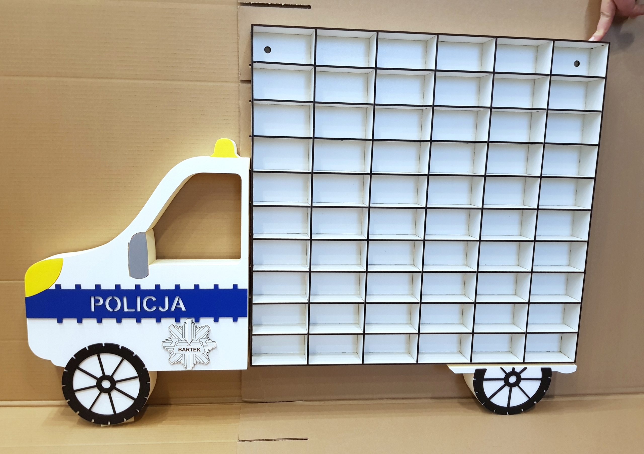 

Midi Policja płyta Hdf Półka na 60 resoraki gablot