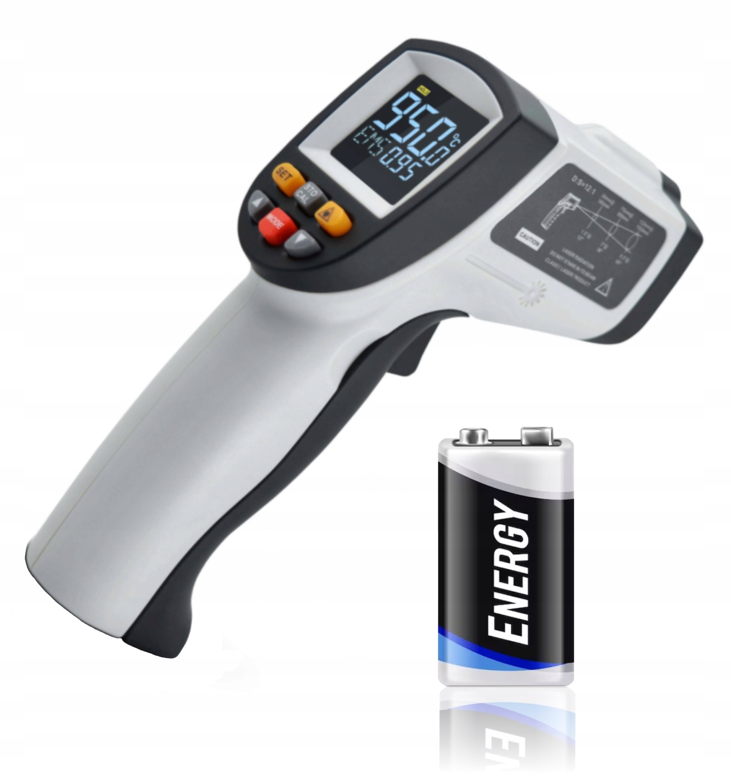 PIROMETR TERMOMETR LASEROWY BEZDOTYKOWY MIERNIK TEMPERATURY -50 +950 st.C EAN (GTIN) 5903738810253