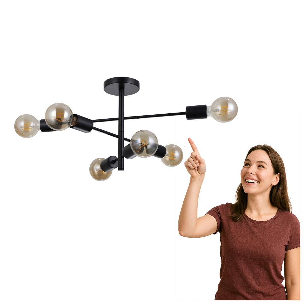 Stropní svítidlo Piansi PND-4025-6-BL Italux