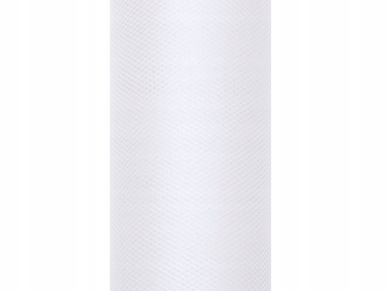 

Tiul gładki biały na Ślub Wesele Komunię 0,15x9m