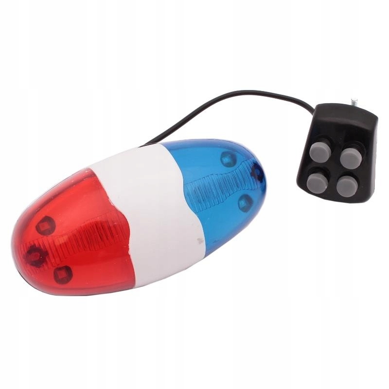 LAMPKA ROWEROWA SYRENA STRAŻ POLICJA DŹWIĘK SYGNAŁ