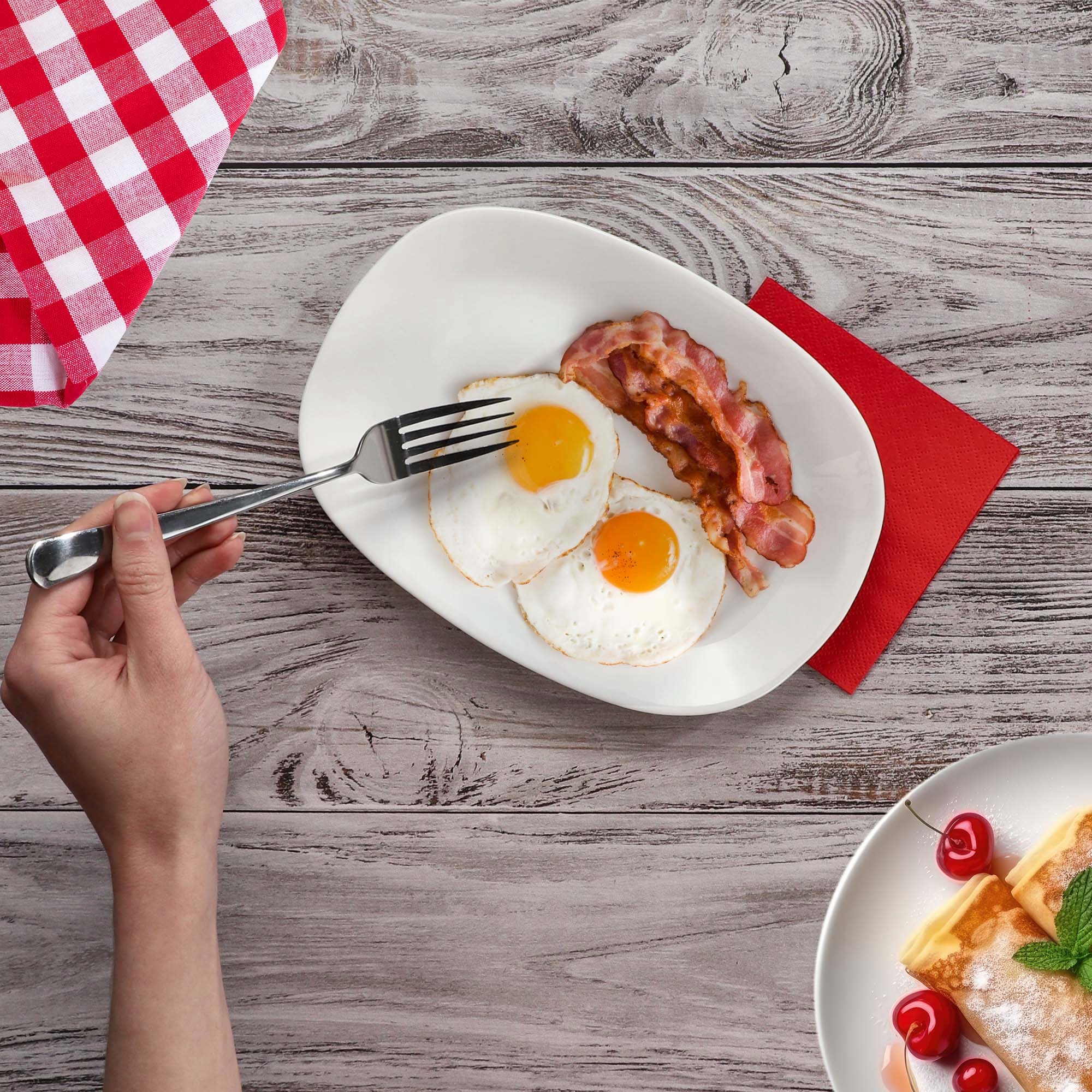 PÓŁMISEK TALERZ OWALNY BIAŁY 22x16cm PATERA SZKLANA DO SERWOWANIA Kolor biały