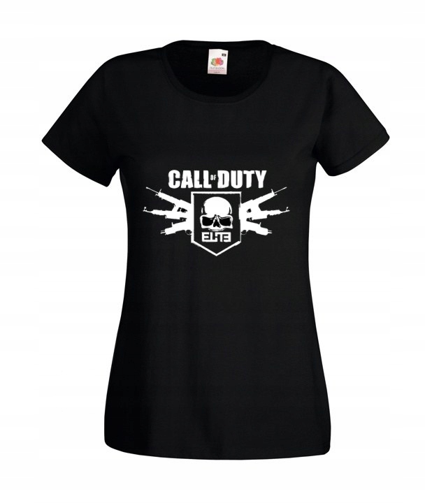 

Damska Koszulka Czarna Call of Duty Wzory