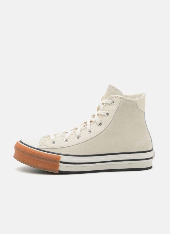 Converse A14256C Vysoké Tenisky Ze Semišové Kůže Béžové 38,5