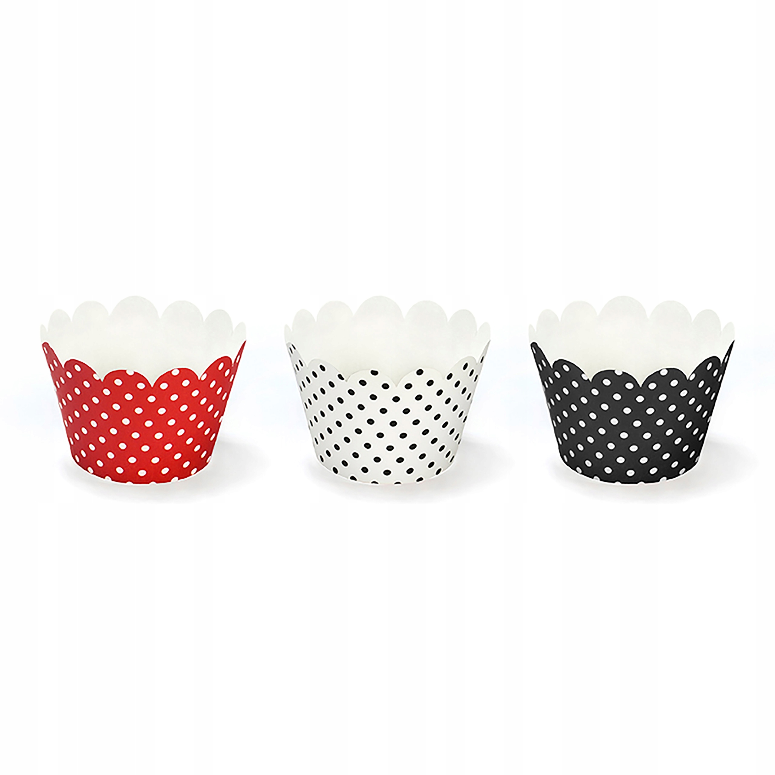 

Dekoracyjne muffinki papilotki kropki Grochy 6szt