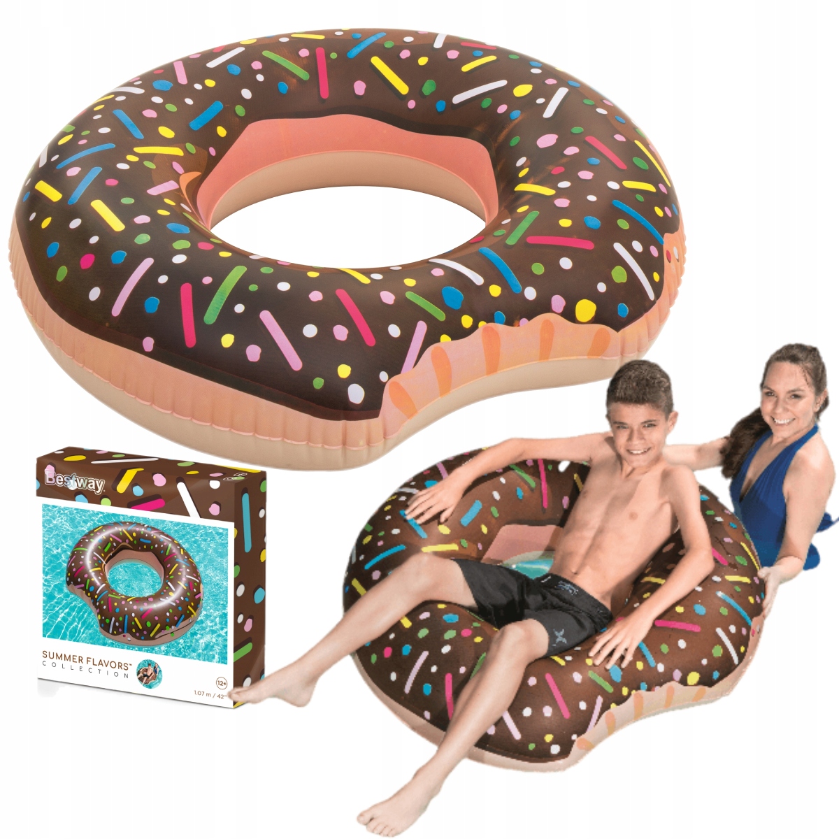 

Koło Kółko Dmuchane Do Pływania Duże Donut Bestway