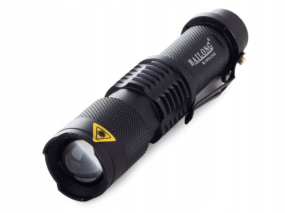 LATARKA TAKTYCZNA BAILONG LED CREE XM-L3-U3 ZOOM WOJSKOWA MOCNA REFLEKTOR Zasilanie akumulatorowe