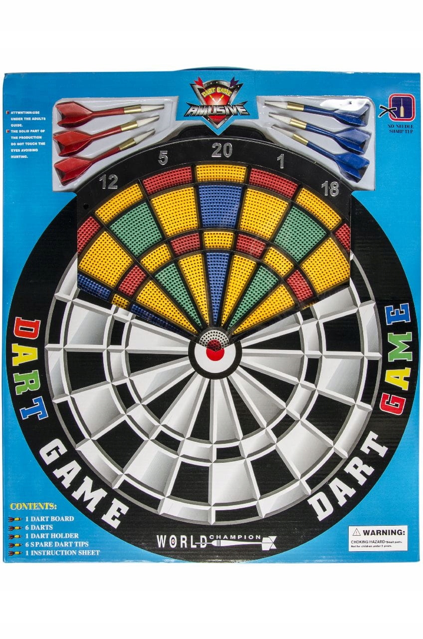 Gra Dart tarcza i 6 strzałek średnica 43 cm Lotki Rzutki