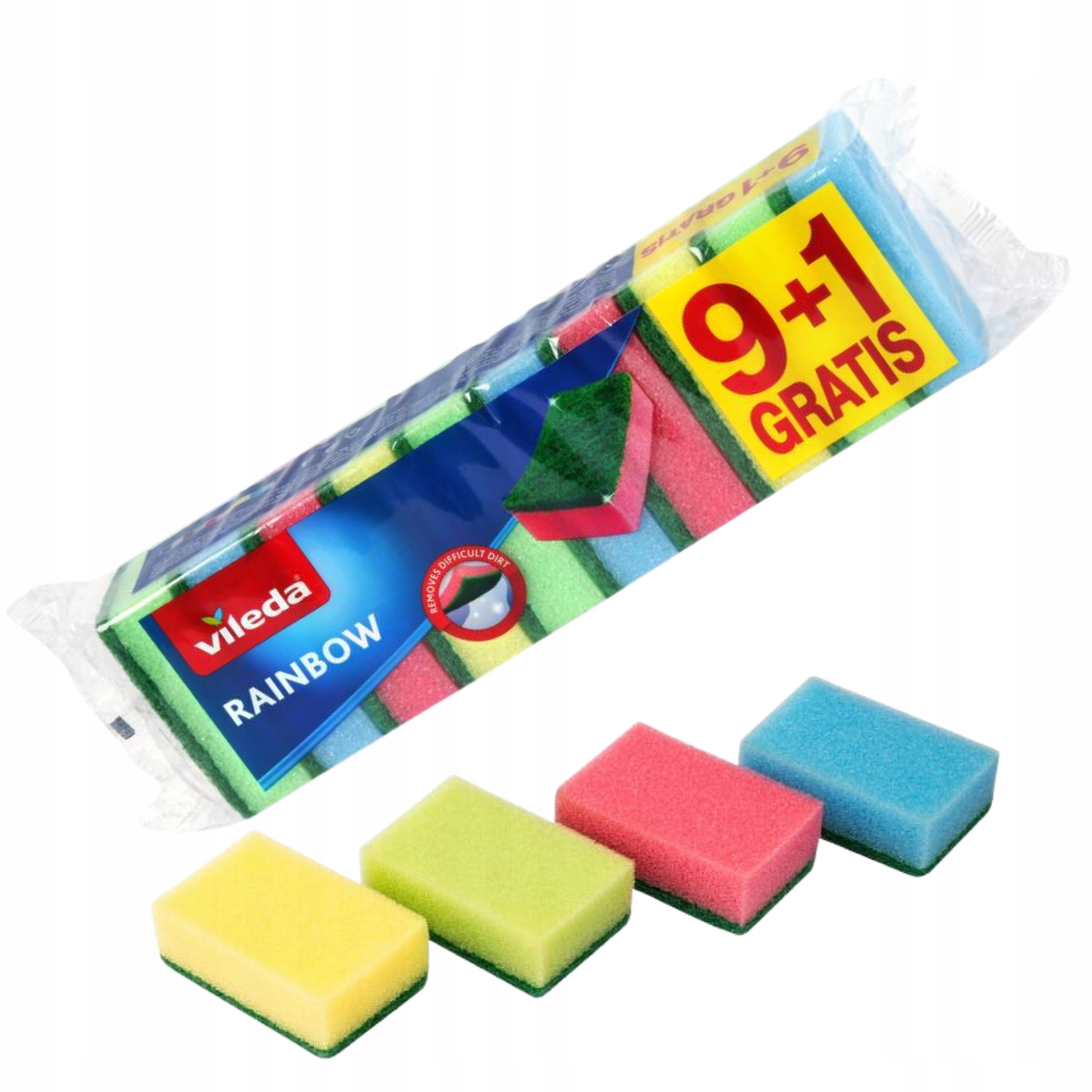 

Zmywaki Vileda Gąbki Rainbow style 9 1