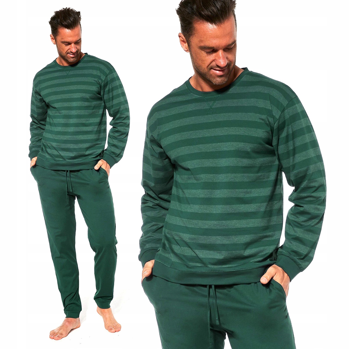 Cornette Loose 117/259 pánské pyžamo bavlněné s proužky L