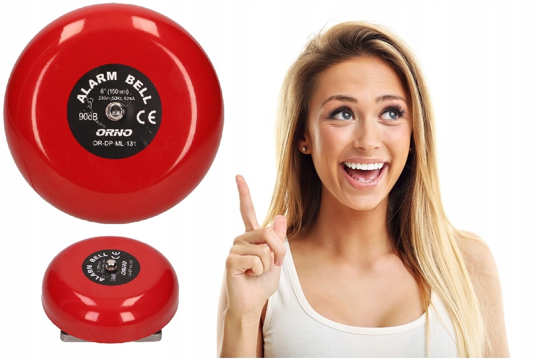 

Dzwonek Szkolny Alarmowy Przewodowy 230V 150mm