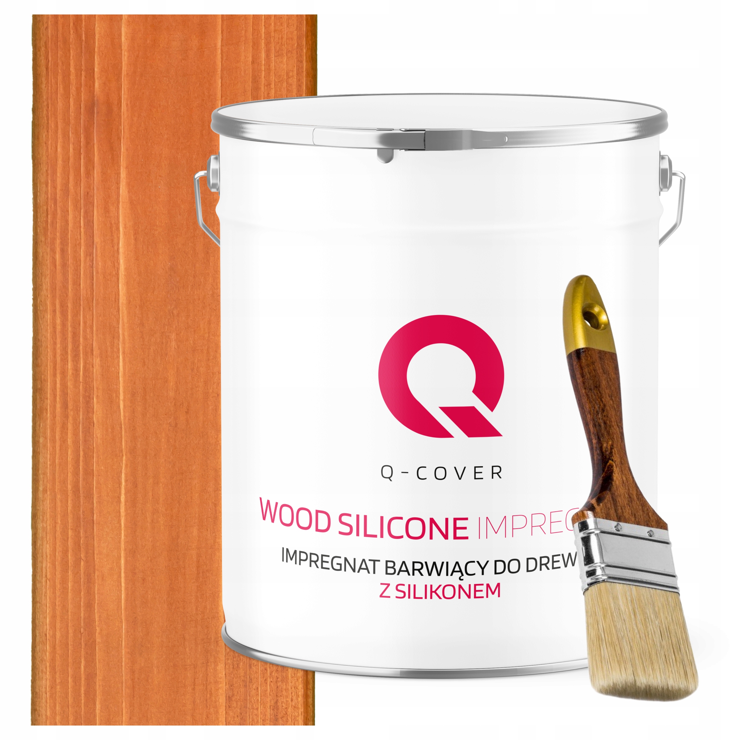 Impregnat Na Dřevo Extra Barva Se Silikonem Chron Trvanlivý Teak 5L Štětec