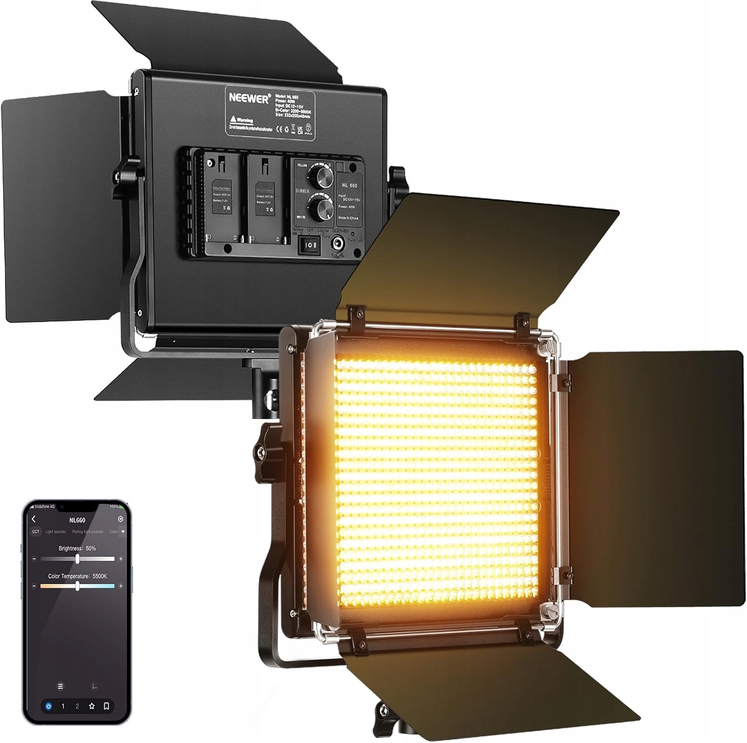 ストロボ/照明 NEEWER RGB660 Amazon | Neewer 660 RGB LEDライト APP制御付き 660 SMD LEDs