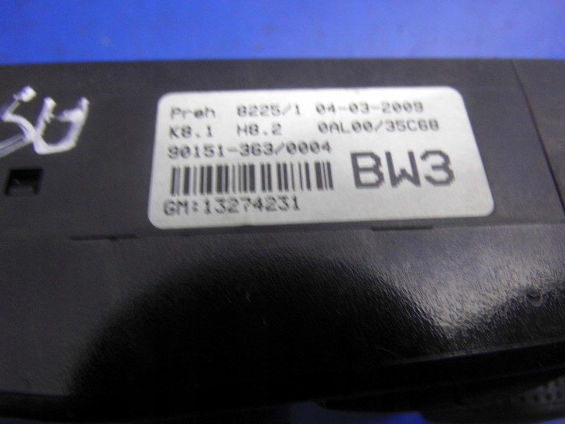 PANEL klími NADMUCHU klimatizaci OPEL ASTRA III H 04-10R