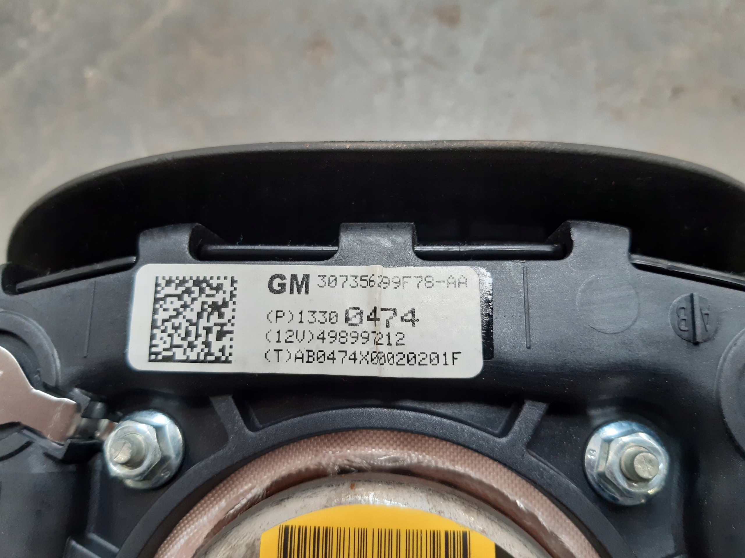 dashboard console airbags sensor kpl original Opel Meriva B