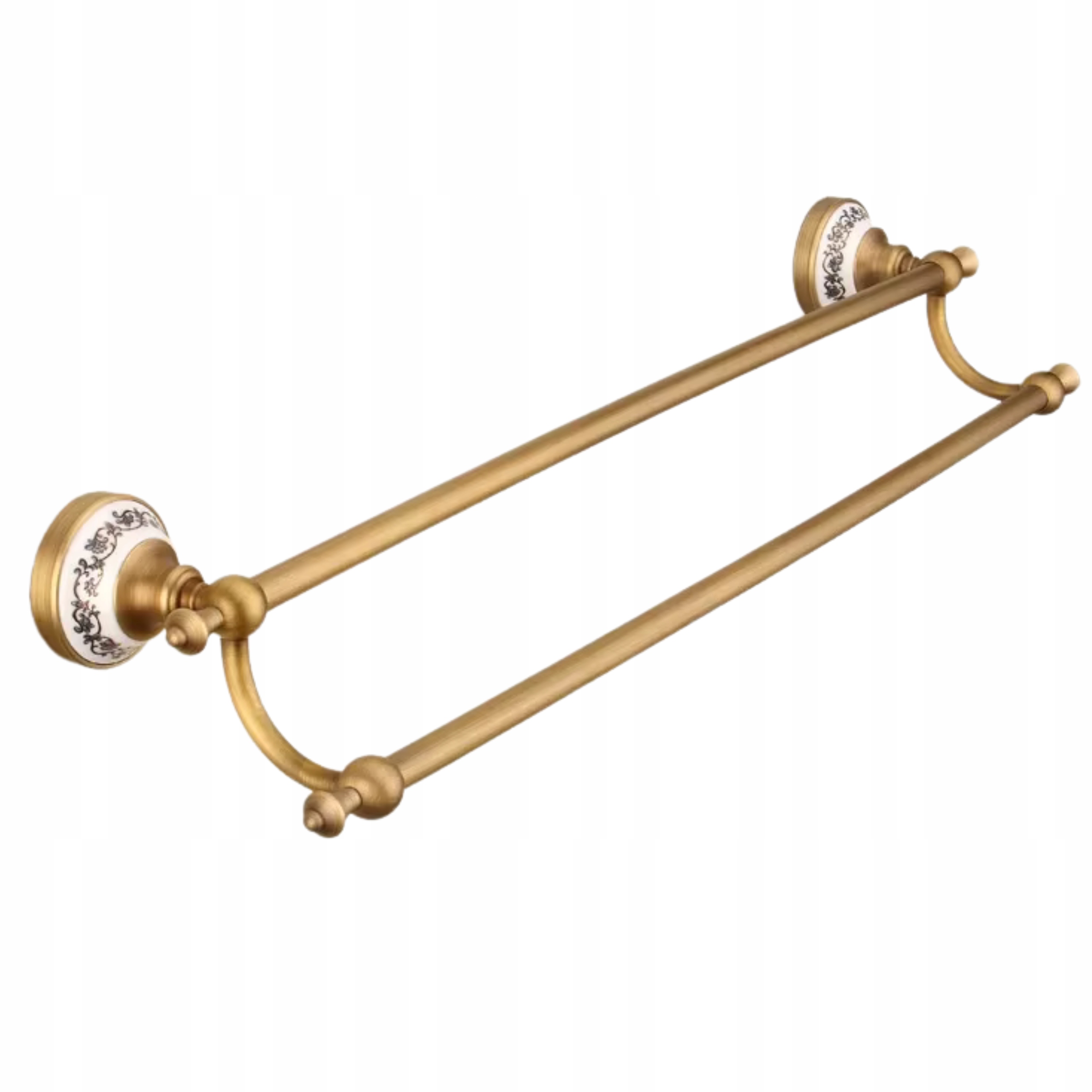 Dvojitý Věšák Na Ručníky Do Koupelny, Nástěnný, Stylový, Vintage Vzor