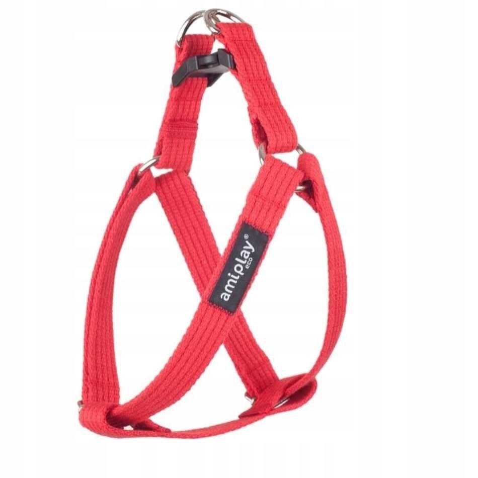 

amiplay Szelki Bawełna Cotton XL 50-95/3cm czerwon