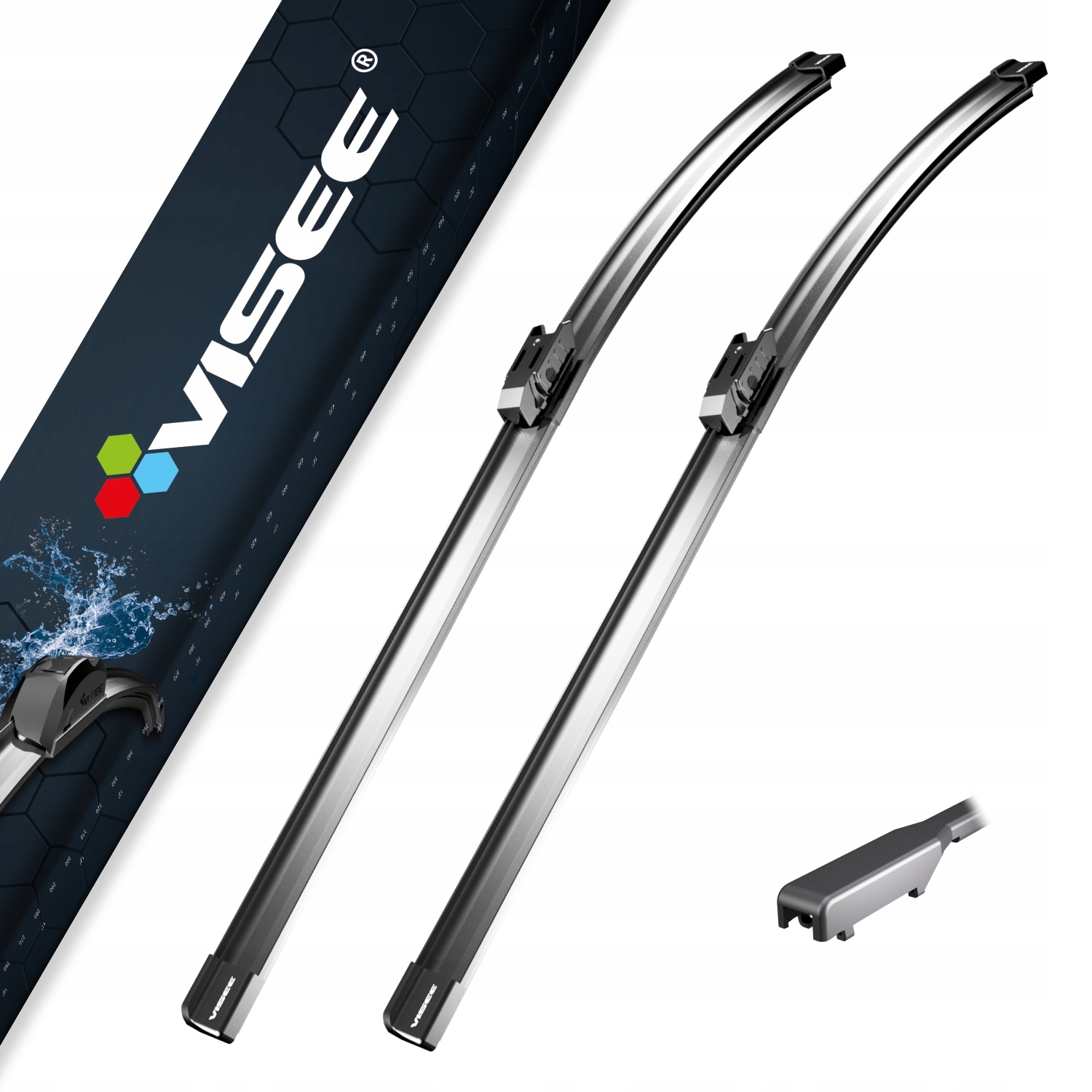 Wycieraczki Płaskie Visee 700 mm 300 mm Mocowanie H018