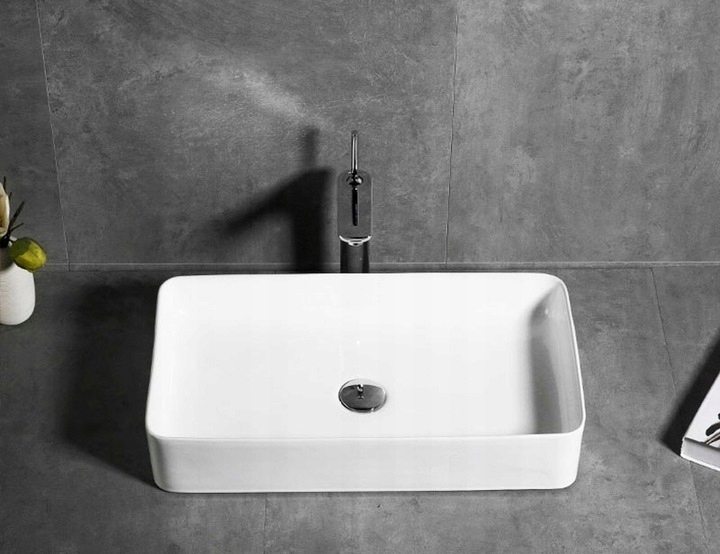 UMYWALKA NABLATOWA BIAŁA DENIS WHITE REA Materiał wykonania Ceramika